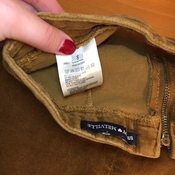Brandy melville brown corduroy raquel skirt slits - Picture 8 of 8